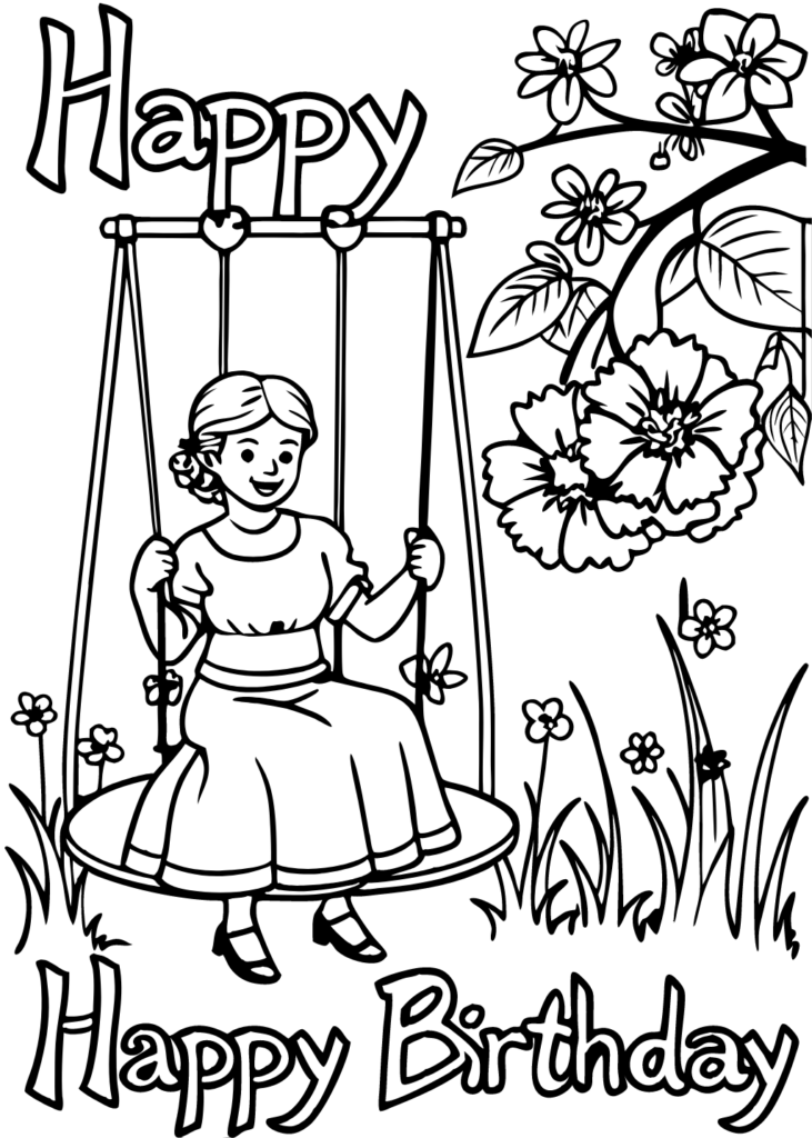 birthday card coloring page, birthday coloring pages, coloring birthday cards, Coloring pages, free downlord, happy birthday color page, happy birthday coloring pages, Happy Birthday Mom Coloring Pages, pdf