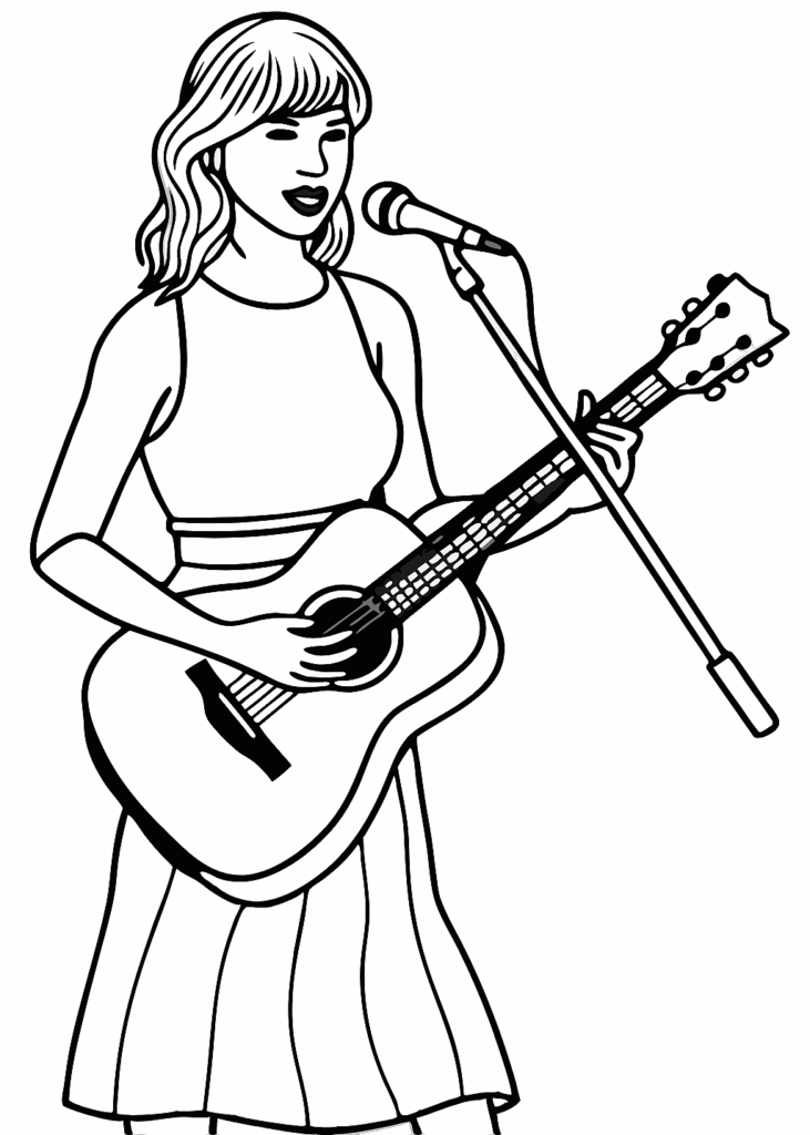 Taylor Swift Coloring Pages