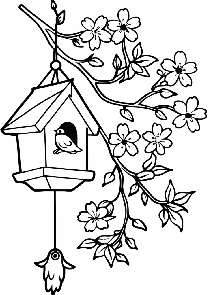 Spring Printable Coloring Pages