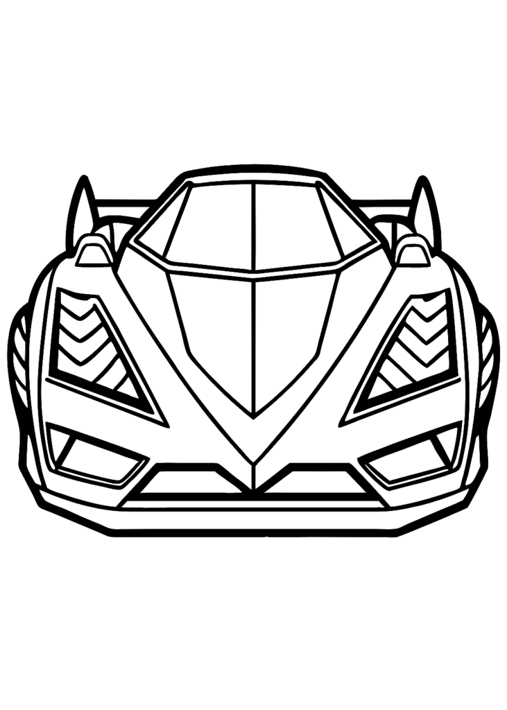 Race Car Coloring Pages
