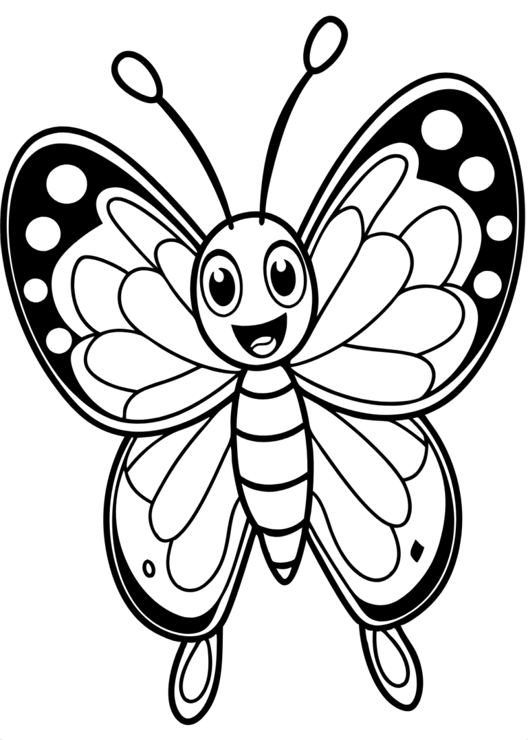 butterfly coloring sheet