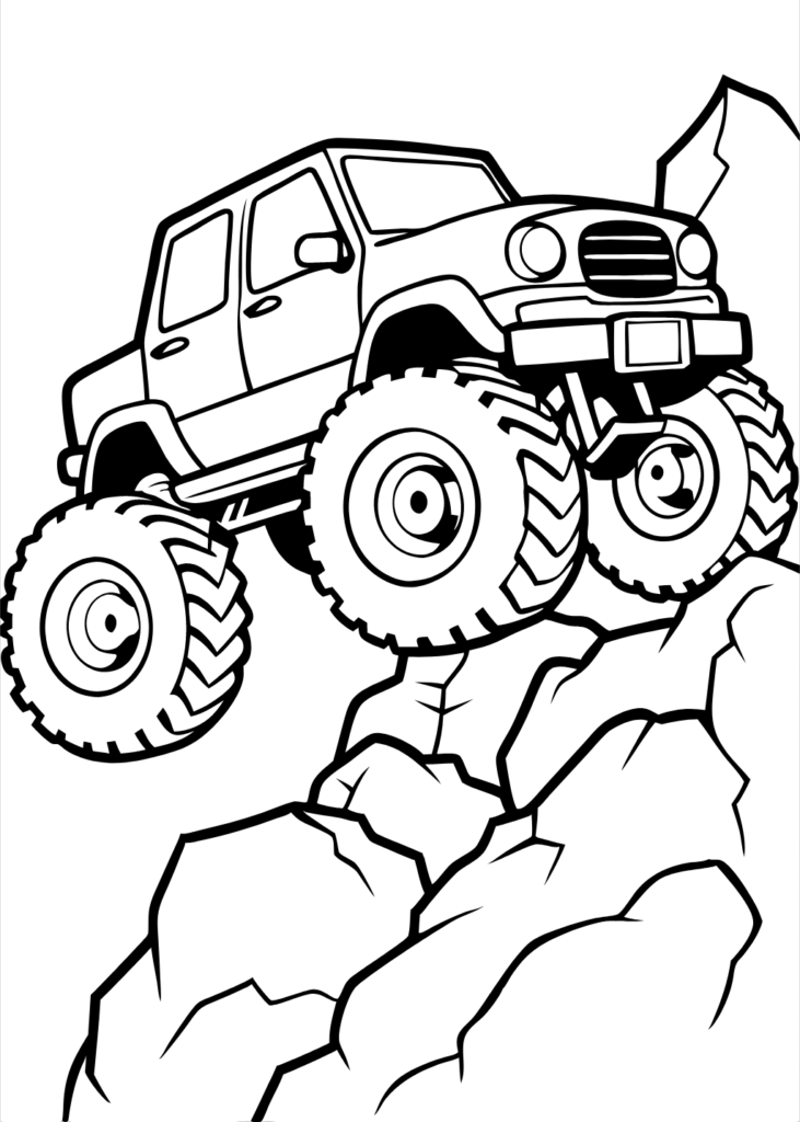 color pictures for kids, Coloring pages, coloring sheets, coloring sheets for kids, free coloring sheets, free downlord, free drawings to color, Monster Truck Coloring Pages, pdf