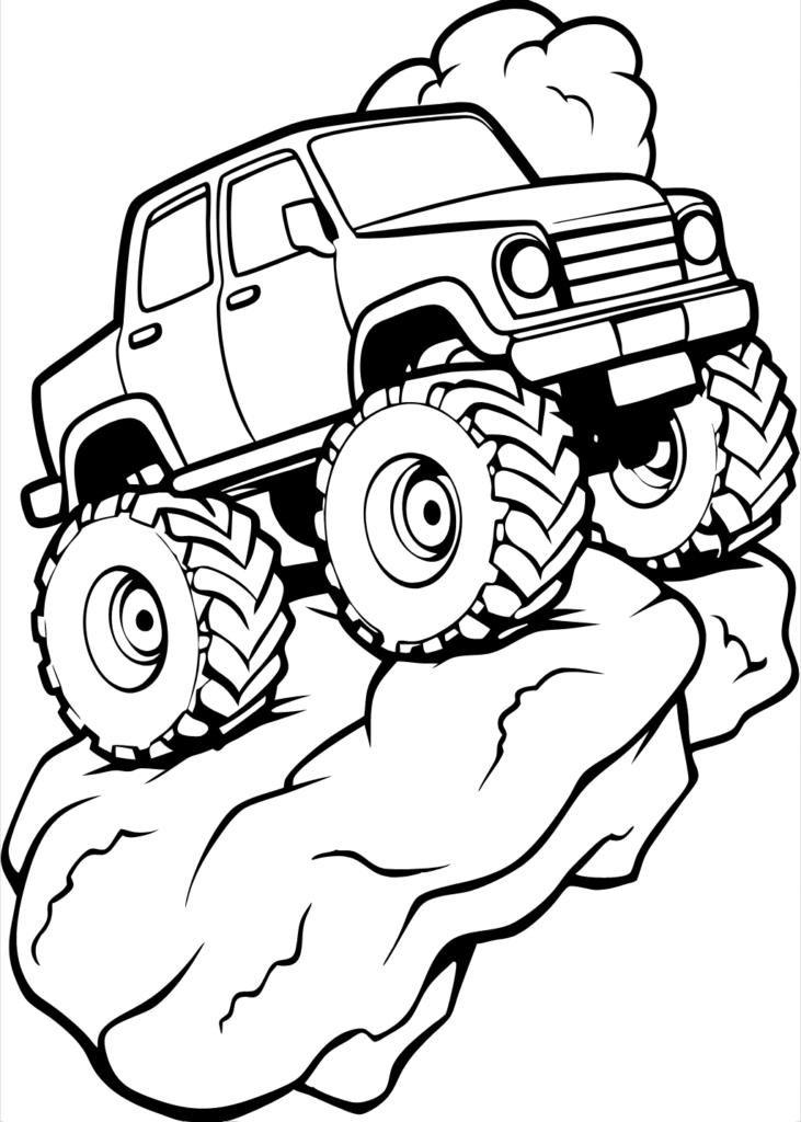 color pictures for kids, Coloring pages, coloring sheets, coloring sheets for kids, free coloring sheets, free downlord, free drawings to color, Monster Truck Coloring Pages, pdf