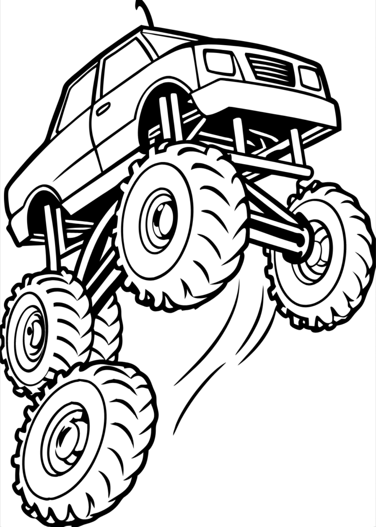 color pictures for kids, Coloring pages, coloring sheets, coloring sheets for kids, free coloring sheets, free downlord, free drawings to color, Monster Truck Coloring Pages, pdf