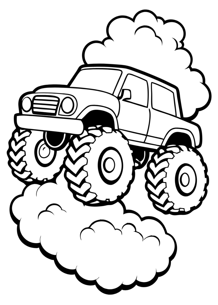 color pictures for kids, Coloring pages, coloring sheets, coloring sheets for kids, free coloring sheets, free downlord, free drawings to color, Monster Truck Coloring Pages, pdf